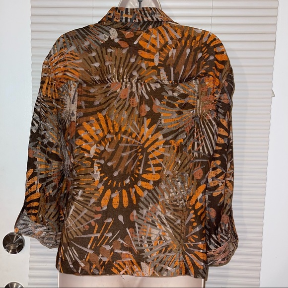 Ruby Rd. Jacket / Blouse Button Down Top - Picture 7 of 8